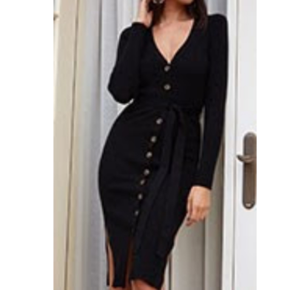 Forever 21 Button Down Sweater Dress